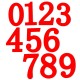 0-9 Red 