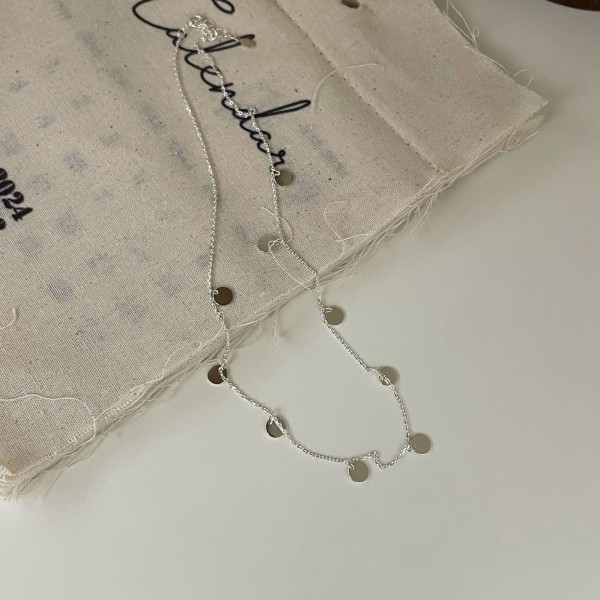 925 Sterling Silver Round Necklace