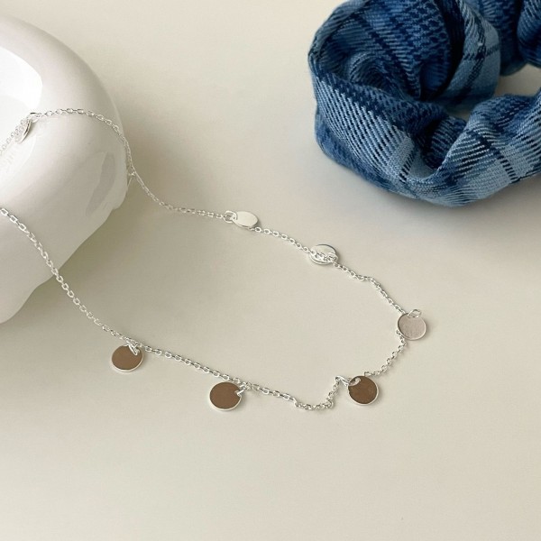 925 Sterling Silver Round Necklace
