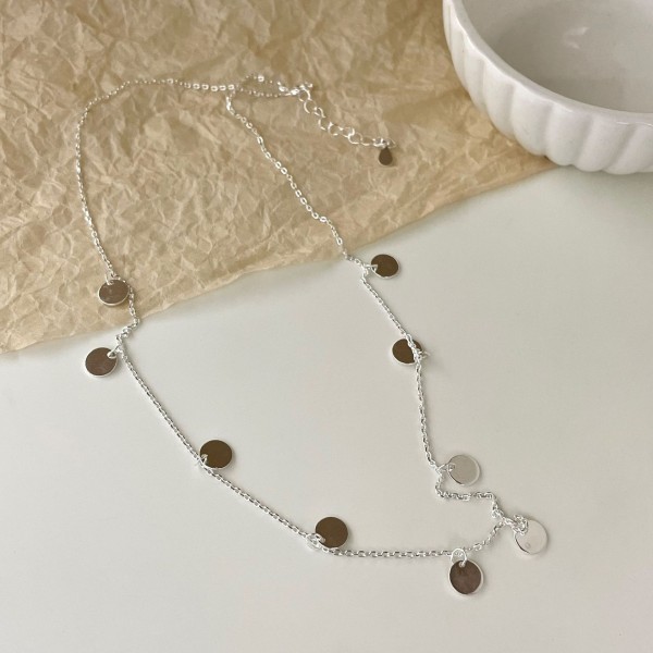 925 Sterling Silver Round Necklace