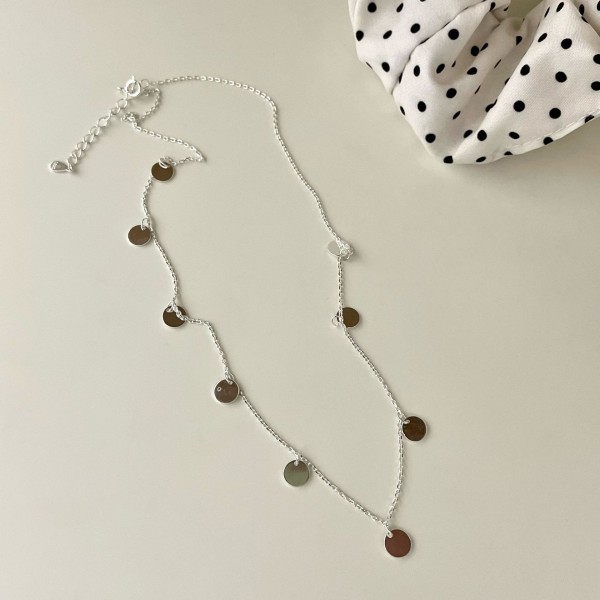 925 Sterling Silver Round Necklace