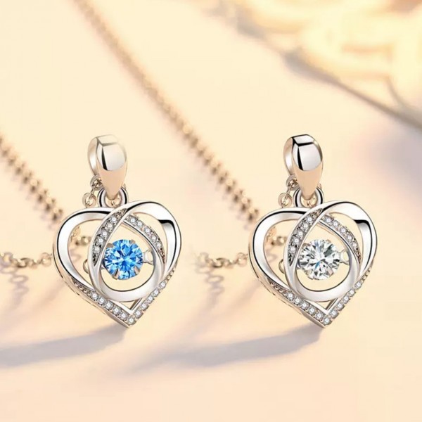 925 Sterling Silver Eternal Heart Necklace