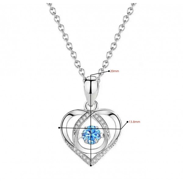 925 Sterling Silver Eternal Heart Necklace