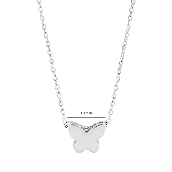 925 Sterling Silver Necklace Butterfly