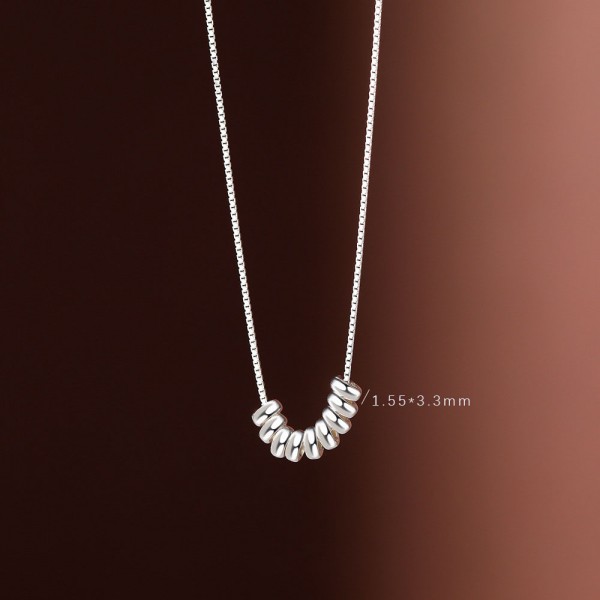 925 Sterling Silver Beading Necklace