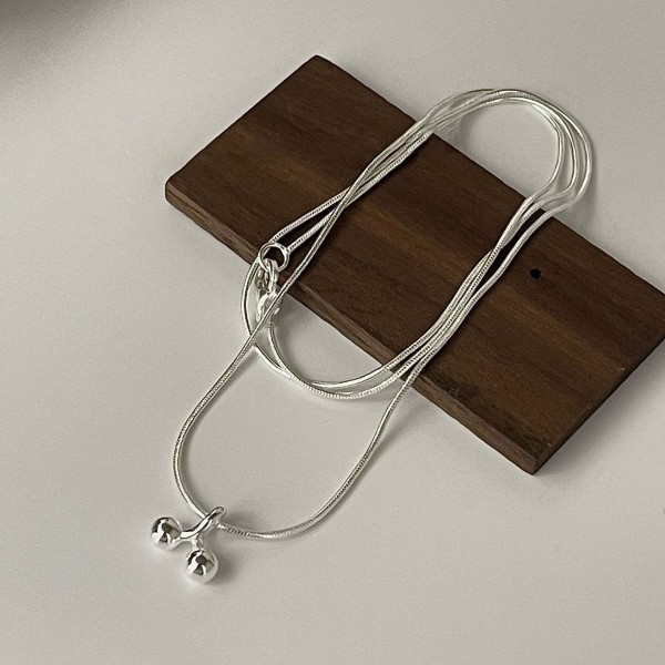 925 Sterling Silver Cherry Necklace