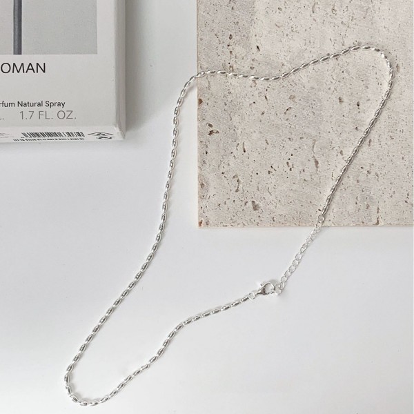 925 Sterling Silver Necklace Melon Seeds