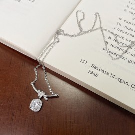 925 Sterling Silver Zircon Pendant Necklace