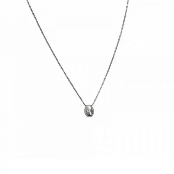 925 Sterling Silver Necklace Silver Egg