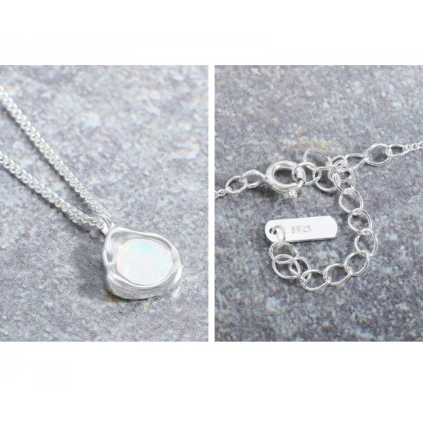 925 Sterling Silver Colored zircon Necklace