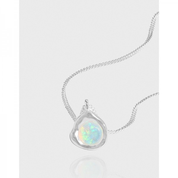 925 Sterling Silver Colored zircon Necklace