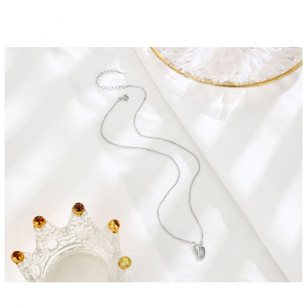 925 Sterling Silver Lnterlocking Necklace