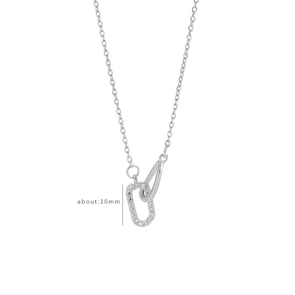 925 Sterling Silver Lnterlocking Necklace