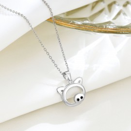 925 Sterling Silver Necklace Piglet