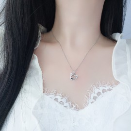 925 Sterling Silver Necklace Piglet