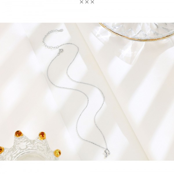 925 Sterling Silver Necklace Musical Note