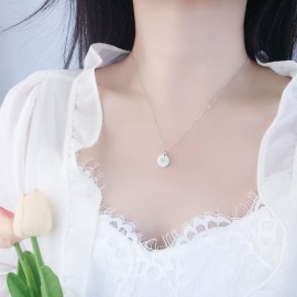 925 Sterling Silver Circular Star Necklace