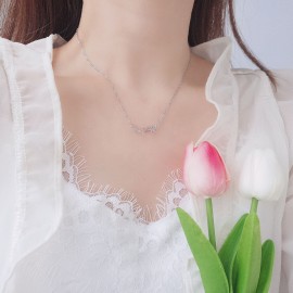 925 Sterling Silver Necklace Zircon Star Necklace