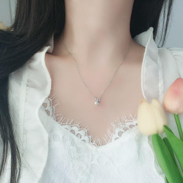 925 Sterling Silver Necklace Percentage Pearl