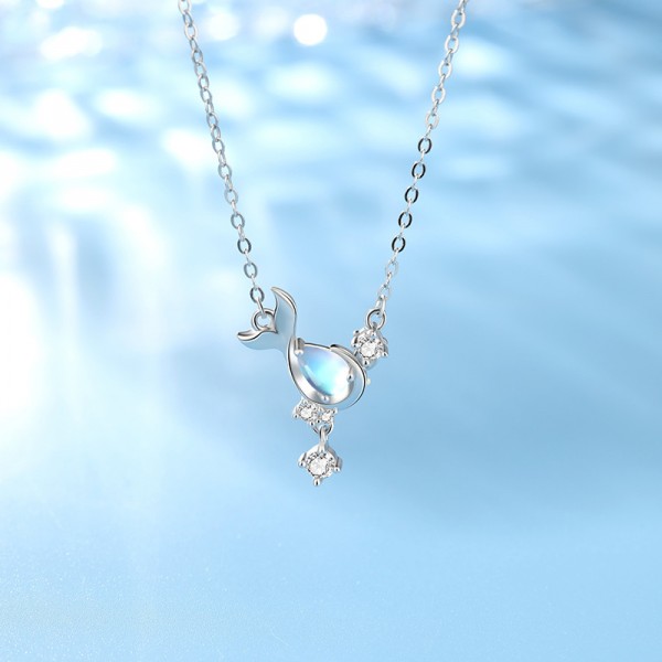 925 Sterling Silver Necklace Whale