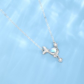 925 Sterling Silver Necklace Whale
