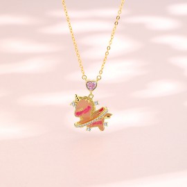 925 Sterling Silver Necklace Pony