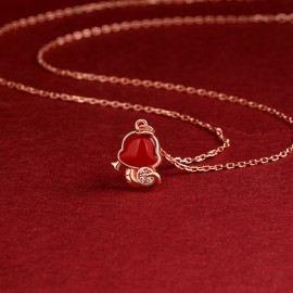 925 Sterling Silver Spirit Snake Necklace