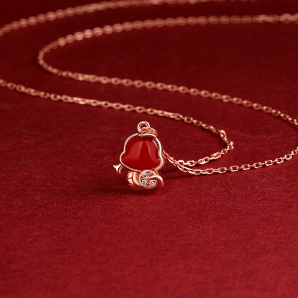 925 Sterling Silver Spirit Snake Necklace