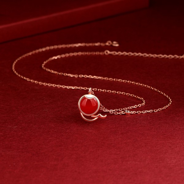 925 Sterling Silver Zodiac Snake Necklace