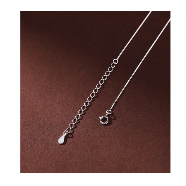925 Sterling Silver Simple Horizontal Necklace