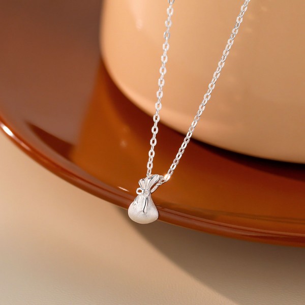 999 Sterling Silver Necklace Wallet 