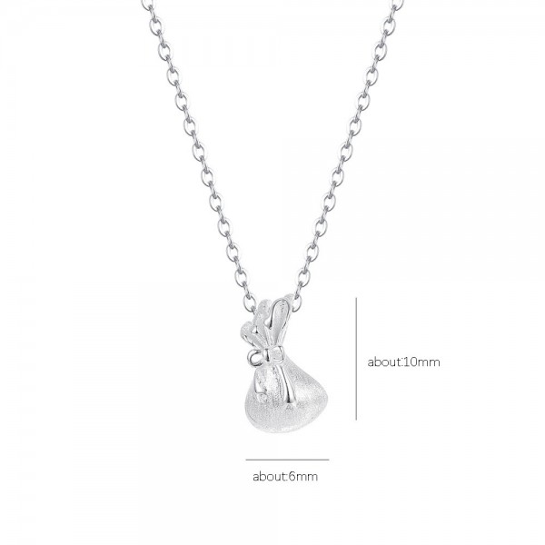 999 Sterling Silver Necklace Wallet 