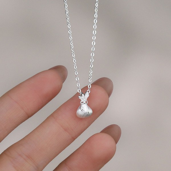 999 Sterling Silver Necklace Wallet 