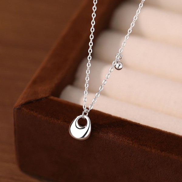 999 Sterling Silver Necklace Bag Pendant