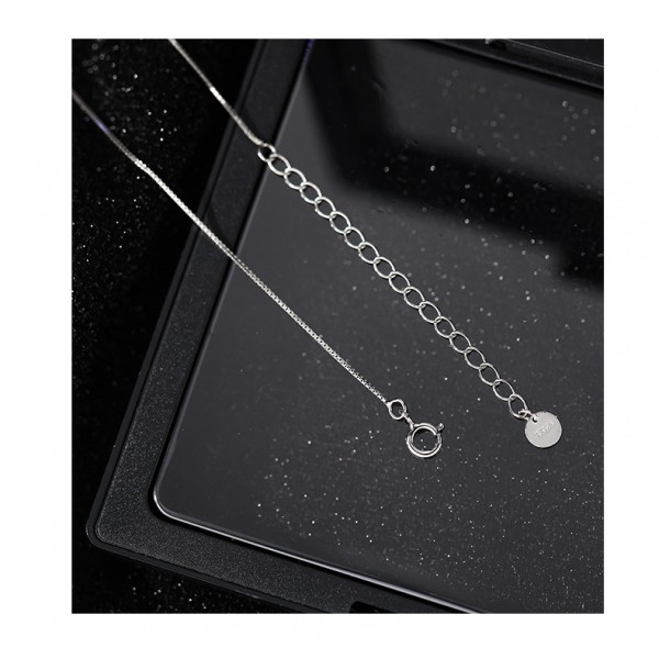 925 Sterling Silver Necklace Rotating Snowflake Pendant