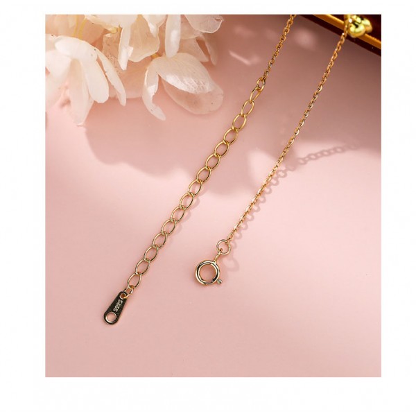 925 Sterling Silver Necklace Cherry Blossom