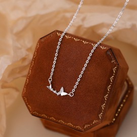 999 Sterling Silver Fairy Butterfly Necklace