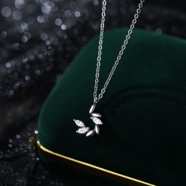 999 Sterling Silver Wheat Ear Necklace