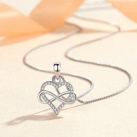 925 Sterling Silver Eternal Heart Necklace