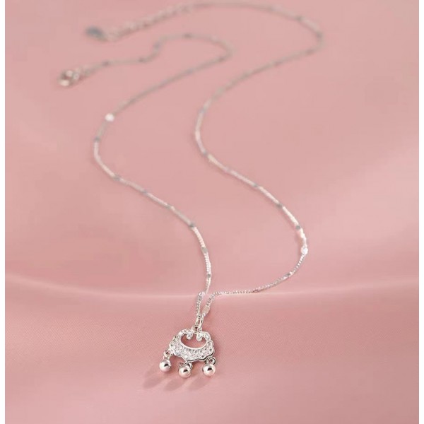 925 Sterling Silver Ping An Lock Necklace