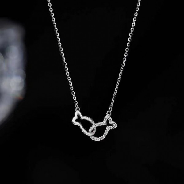 925 Sterling Silver Pisces Necklace