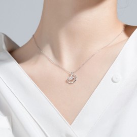 925 Sterling Silver Saturn Planet Necklace