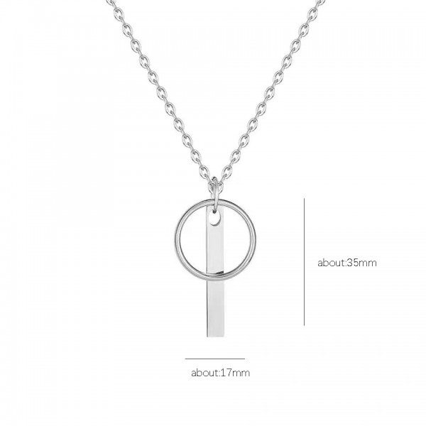 925 Sterling Silver IO Necklace