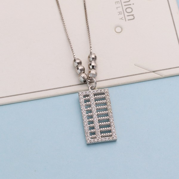 925 Sterling Silver Abacus Necklace