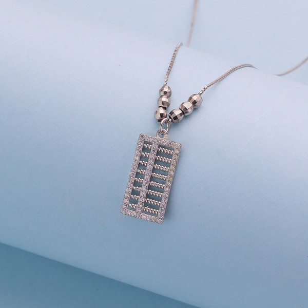 925 Sterling Silver Abacus Necklace
