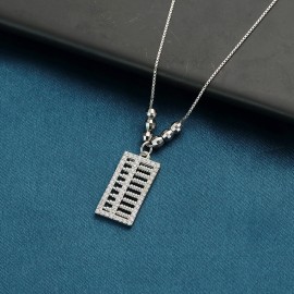 925 Sterling Silver Abacus Necklace