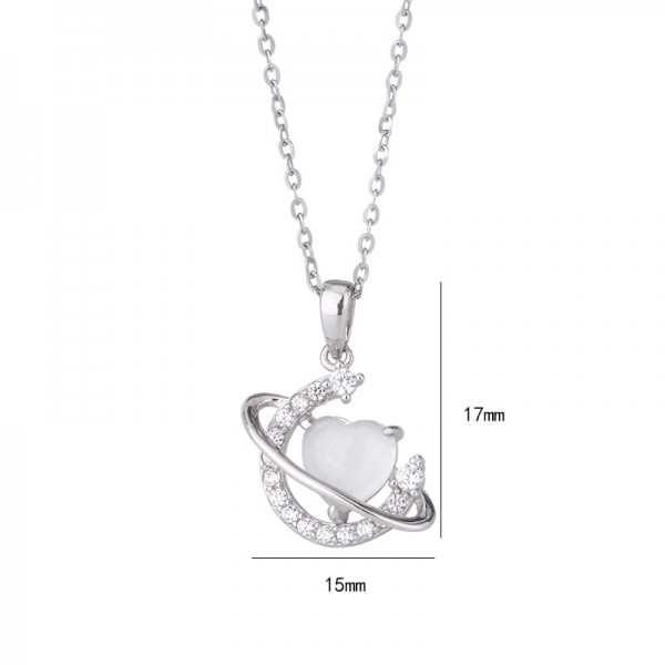 925 Sterling Silver Star Galaxy Necklace