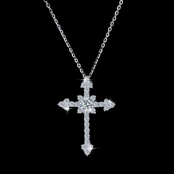 925 Sterling Silver Cross Necklace