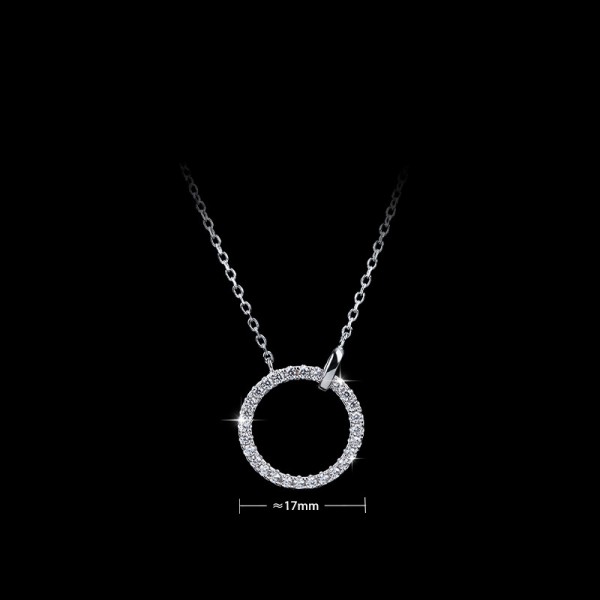 925 Sterling Silver Circular Necklace