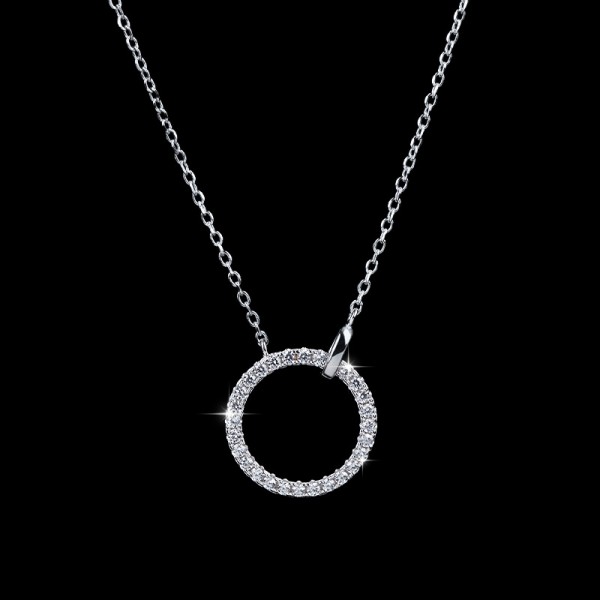 925 Sterling Silver Circular Necklace